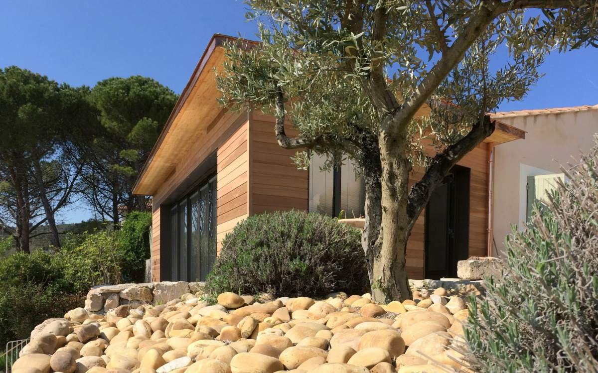 Construction et réalisation d'extension contemporaine haut de gamme en Provence et Luberon 84. Archi D.Kravetz